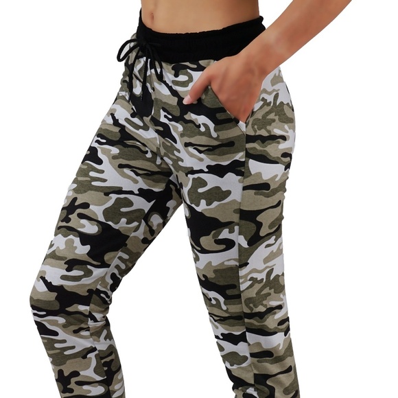 Camouflage Jogger Sweatpants with Pockets 503 - Picture 2 of 6